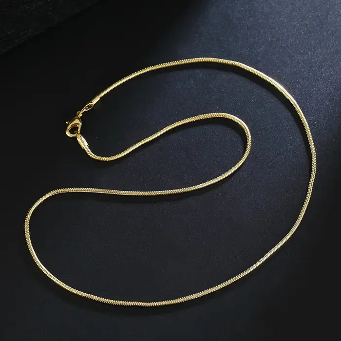 ALIZERO – colliers chaîne serpent en or 18 carats