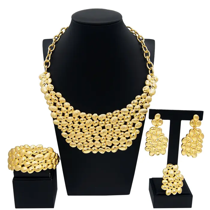 Ensembles de bijoux plaqués or de Dubaï pour femmes
